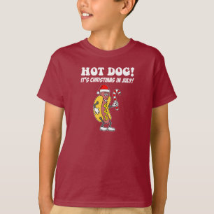 Hot Dog Weihnachten im Juli Niedlicher Sonnenschei T-Shirt