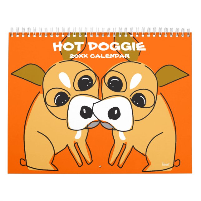 Hot Doggie-Kalender Kalender (Titelbild)