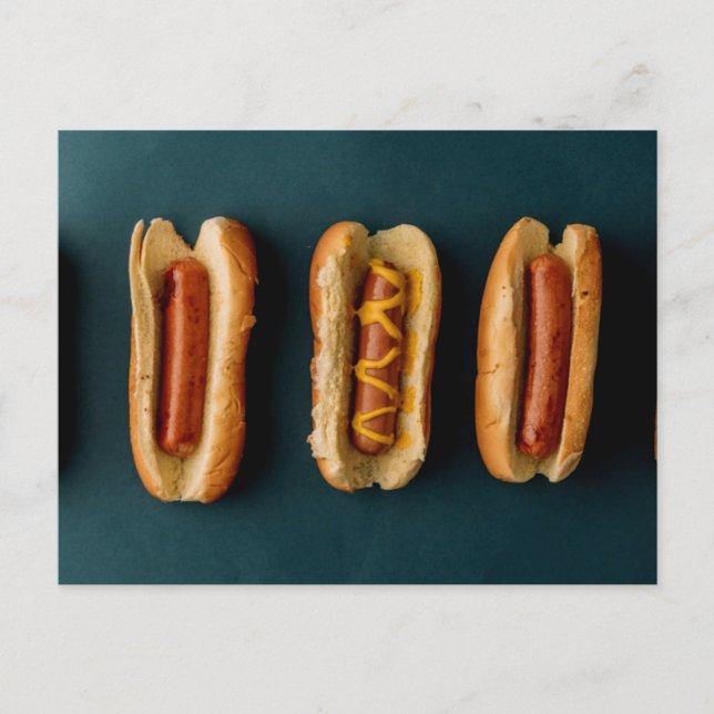 Hot Dogs and Buns Postkarte (Vorderseite)