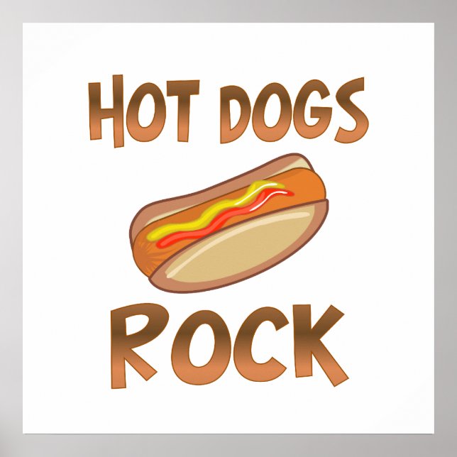 Hot Dogs Rock Poster (Vorne)