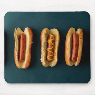 Hot Dogs und Brötchen Mousepad