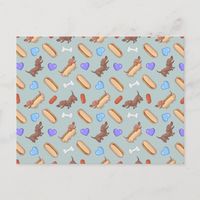 Hot Dogsund: Postkarte (Vorderseite)