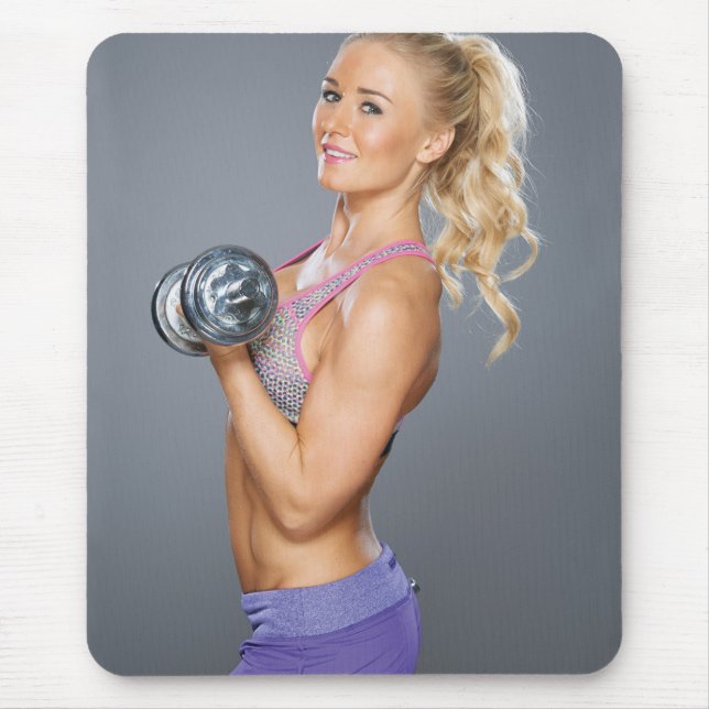 Hot Female Fitness Girls Mousepad (Vorne)