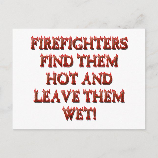 HOT FIREFIGHTERS POSTKARTE (Vorderseite)