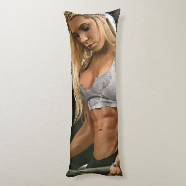 Hot Fitness Girl Seitenschläferkissen (Rückseite (Vertikal))