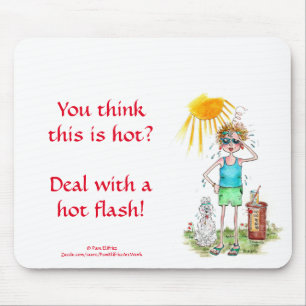 Hot Flash Vignette Sun Poignant Anweisung Mo Mousepad