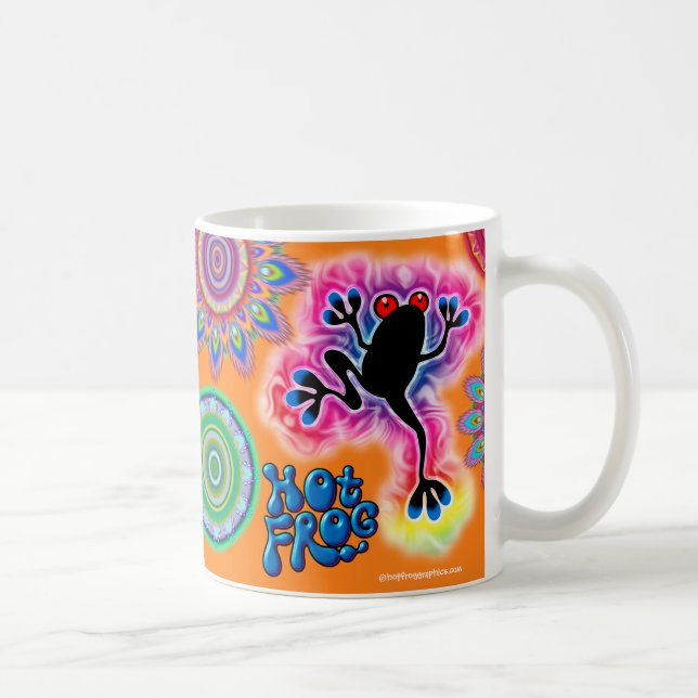 Hot Frog Surf Klassische Kaffee Tasse. Kaffeetasse (Rechts)