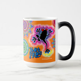 Hot Frog Surf Morphing Kaffee Tasse. Verwandlungstasse