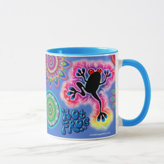 Hot Frog Surf zwei Töne Kaffee Tasse. Tasse (Rechts)