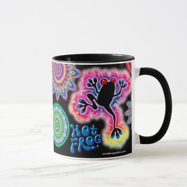Hot Frog Surf zwei Töne Kaffee Tasse. Tasse (Rechts)