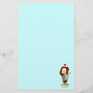 Hot Fudge Sundae Retro Stationierung Briefpapier