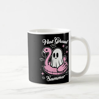 Hot Ghoul Summer Flamingo Ghost Summerween Kaffeetasse
