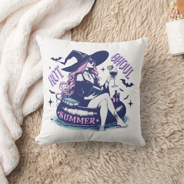 Hot Ghoul Summer Hexe Halloween Kissen (Decke)