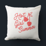 Hot girl summer kissen<br><div class="desc">Cherry Red Version

with back and front sides

Summer is coming</div>