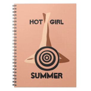 Hot Girl Summer Peach Sand Notizblock