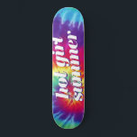 Hot Girl Summer Pink Blue Gefärbte Krawatte Skateb Skateboard<br><div class="desc">Feiern Sie mit diesem phantastischen Skate-Board Ihren heißen Girl-Sommer. E-Mail an christie@christiekelly.com für Hilfe bei benutzerdefinierten Artikeln! Mach es verrückt,  Leute!</div>