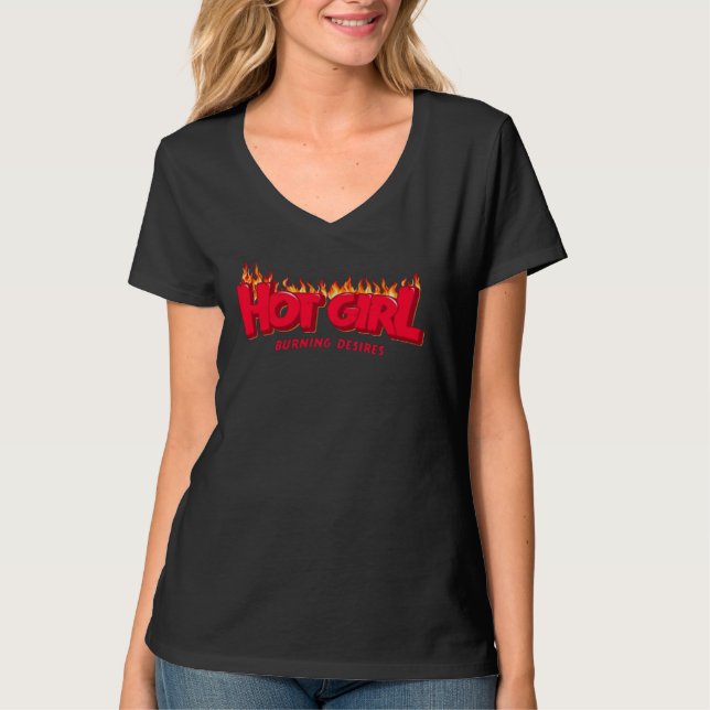 Hot Girl T-Shirt (Vorderseite)
