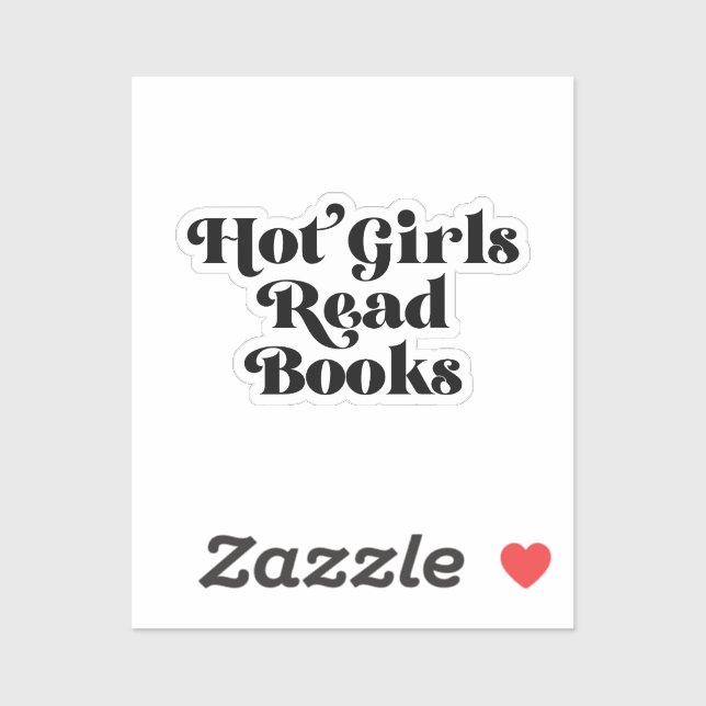 Hot Girls lesen Bücher Aufkleber (Blatt)
