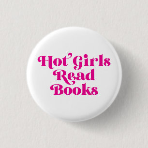 Hot Girls lesen Bücher Button
