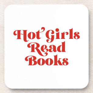 Hot Girls lesen Bücher Getränkeuntersetzer