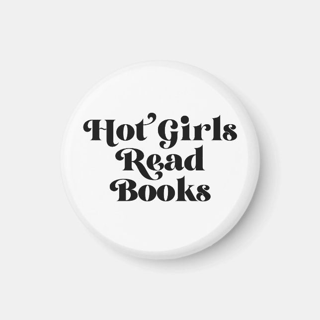 Hot Girls lesen Bücher Magnet (Vorne)
