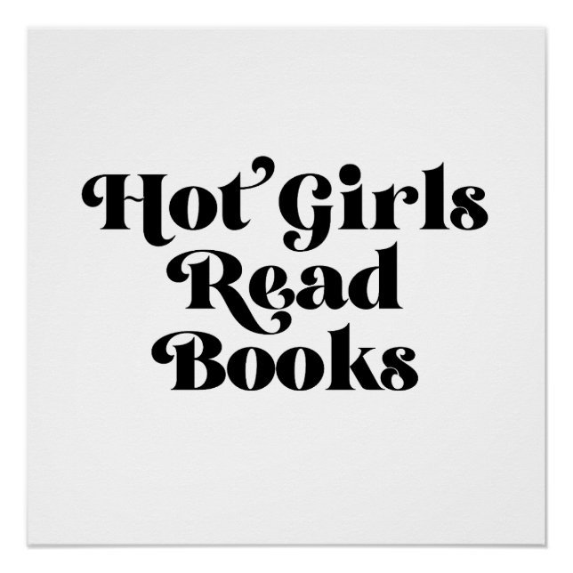 Hot Girls lesen Bücher Poster (Vorderseite)