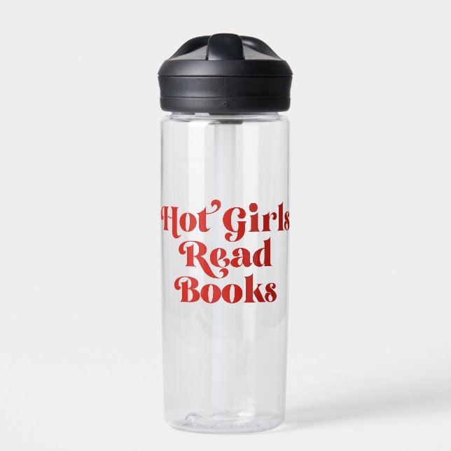 Hot Girls lesen Bücher Trinkflasche (Vorderseite)