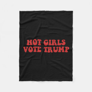 Hot Girls wählen Trump 2024 Wahl Tr Fleecedecke