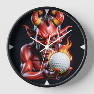 Hot Golfer - Wall Clock Uhr