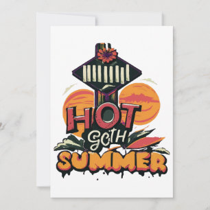 Hot Goth Summer Chic Einladung