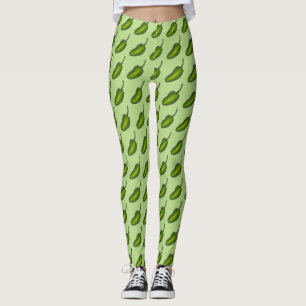 Hot Green Jalapeño Pepper Jalapenos Feinschmecker Leggings