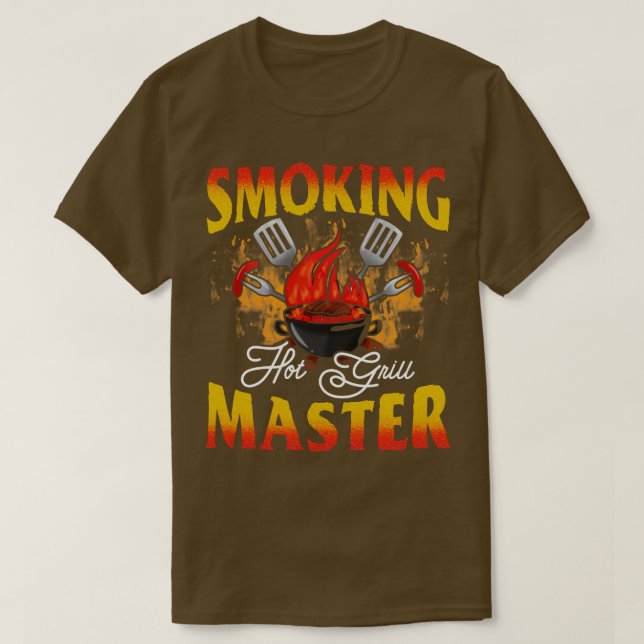 Hot Grill Master Rauch T-Shirt (Design vorne)