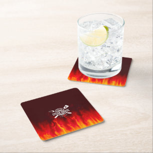 Hot GRILLEN Flames Untersetzer — Custom Steak Hous