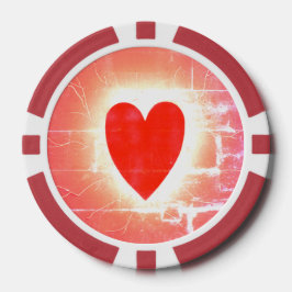 Hot Hand Hearts Pokerchip-Symbol Pokerchips