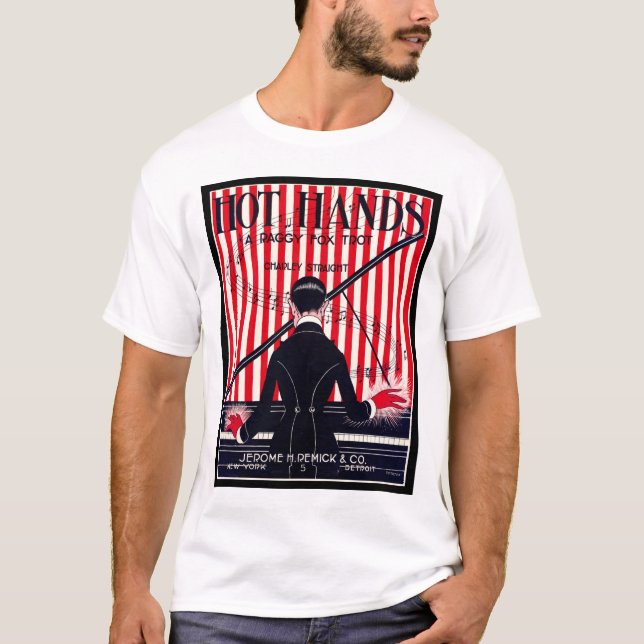 Hot Hands Rag Music Cover T-Shirt (Vorderseite)