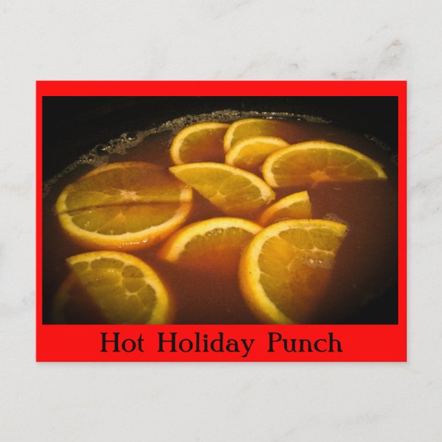 Hot Holiday Punch Rezept Postkarte (Vorderseite)