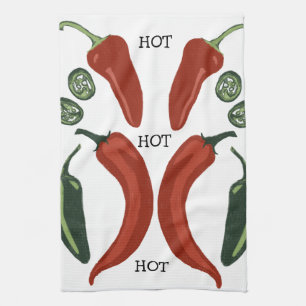 HOT HOT HET scharfe Chilen Jalapeno Geschirrtuch