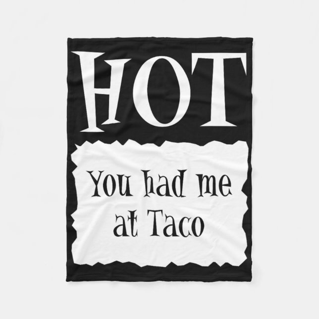 Hot - Hot Packet Halloween Taco Kostüm 1 Fleecedecke (Vorderseite)