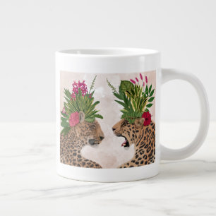 Hot House Leopard  Ein Paar Jumbo-Tasse