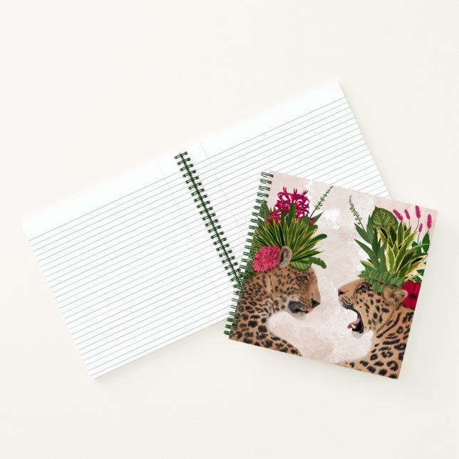 Hot House Leopards | Ein Paar Notizbuch (Innenseite)
