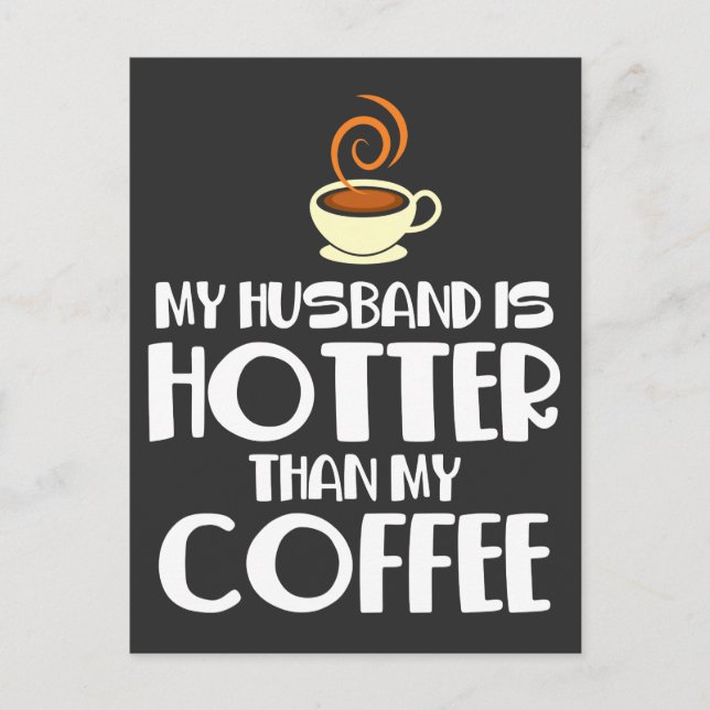 Hot Husband Funny Verheiratet Couple Spaß Postkarte (Vorderseite)