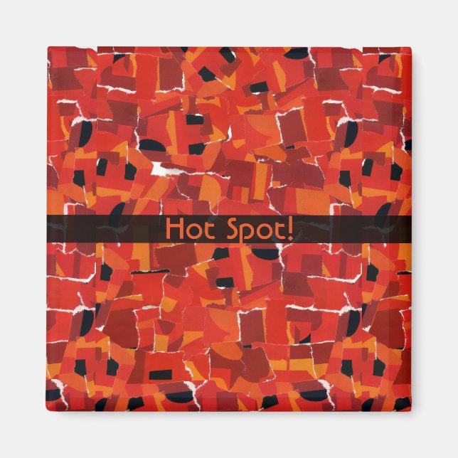 Hot Imitats Mosaik Collage Magnet (Vorne)
