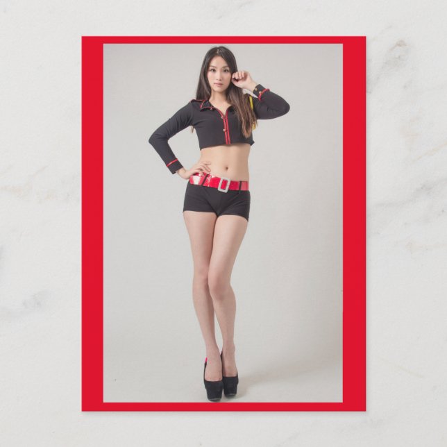 Hot Japanisches Model-Foto Postkarte (Vorderseite)