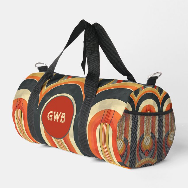 Hot Jazz Color & Curves Monogram Duffag Duffle Bag (Rechte Ecke)