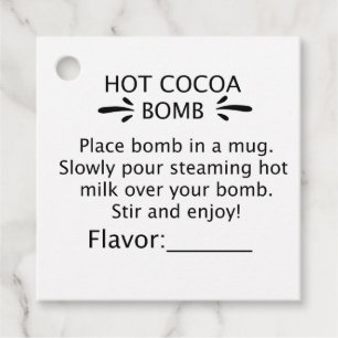 Hot-Kakao-Bombe Geschenkanhänger
