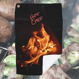 Hot Koch Blazing Flamme Feuer GRILLEN Handtuch Gri