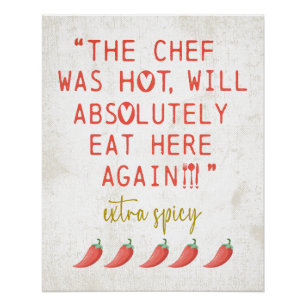 Hot Koch Funny Kitchen Reviews Geräumige Paprikasc Poster