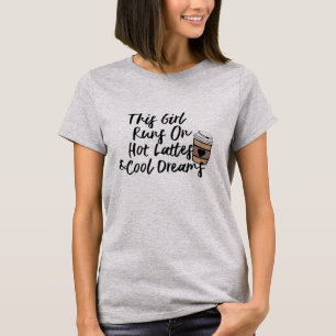 Hot Latte Cool Dreams Shirt - Kaffee Lover T-Shirt