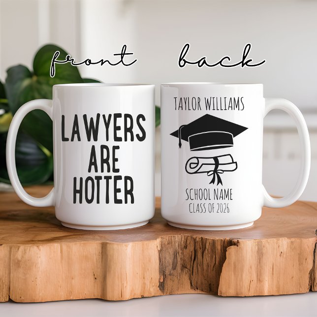 Hot Lawyer Mug, Graduation Gift for Law Graduate Kaffeetasse (lawyer mug, law school graduation gift, custom lawyer gift, personalized law mug, law student gift,)