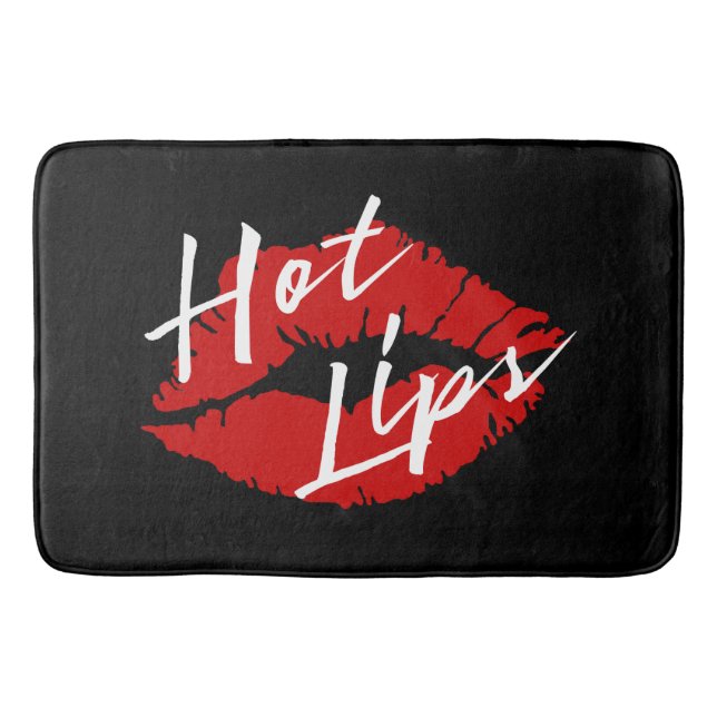 "HOT LIPS" - RUG BADEMATTE (Vorderseite)
